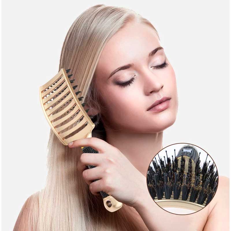 Escova Desembaraçadora Detangling | Desliza Sem Puxar, Para Cabelos Macios e Livres de Quebra